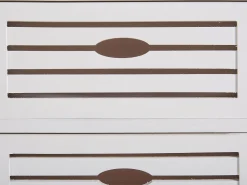 Mesa De Cabeceira Com 3 Gavetas Branca Lucky