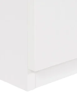 Mesa De Cabeceira Com 2 Gavetas Branca E Cor De Madeira Clara Edison