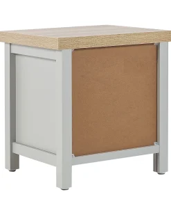 Mesa De Cabeceira Com 2 Gaveta Cinzenta Clio