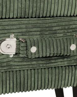 Mesa De Cabeceira Com 1 Gaveta Em Bombazine Verde Eurostar