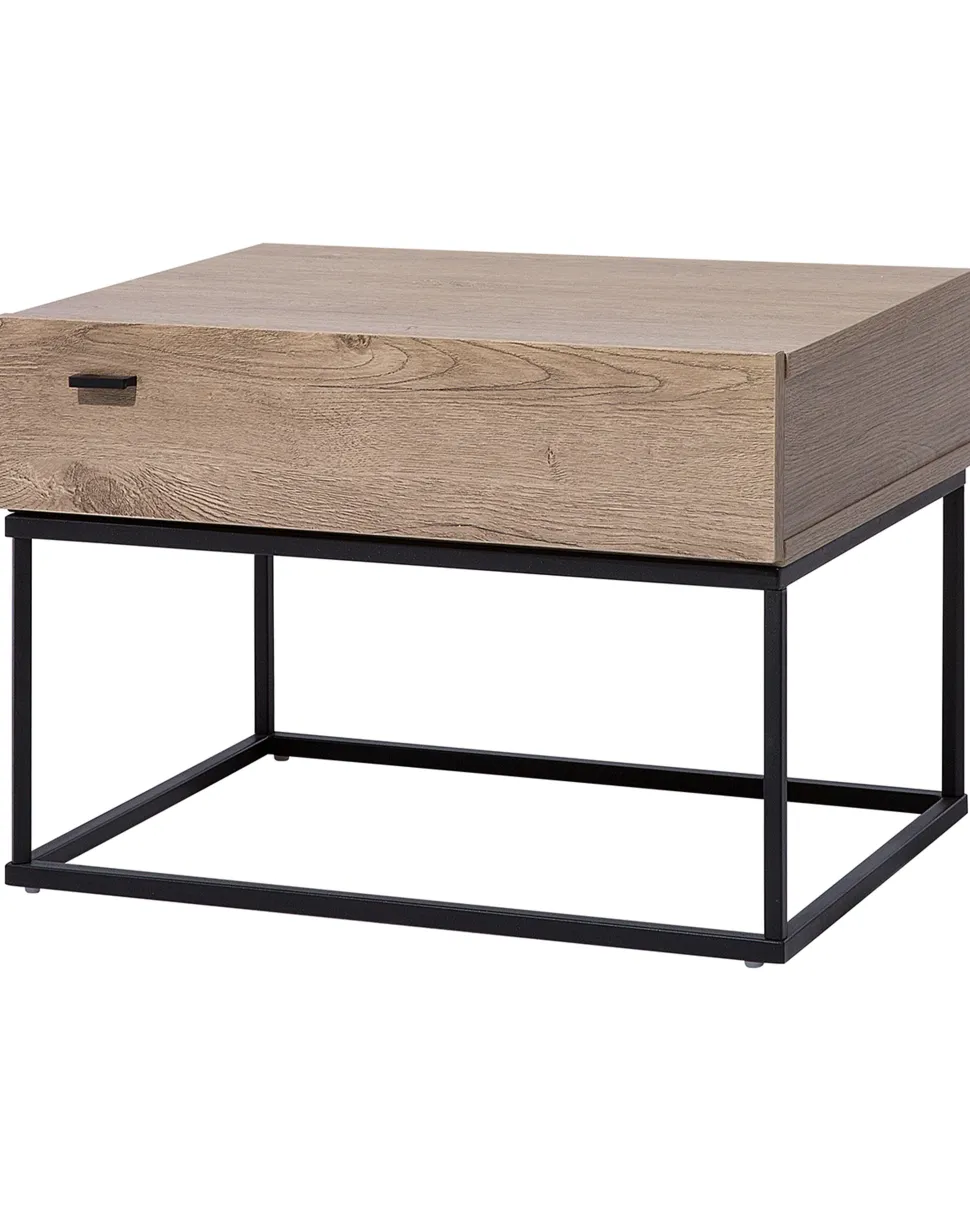 Mesa De Cabeceira Com 1 Gaveta Em Madeira Escura Cairo