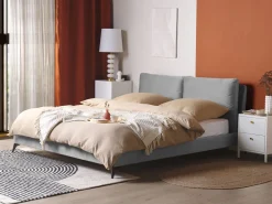 Mesa De Cabeceira Com 2 Gavetas Em Metal Branco Kylea