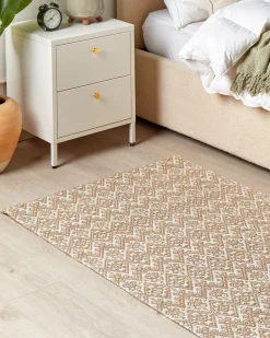 Mesa De Cabeceira Com 2 Gavetas Em Metal Branco Kylea