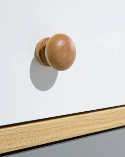 Mesa De Cabeceira Com 2 Gavetas Em Madeira Clara Fargo