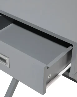 Mesa De Cabeceira Com 1 Gaveta Cinzenta Monroe