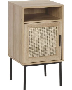 Mesa De Cabeceira Com 1 Porta Em Madeira Clara Pasco