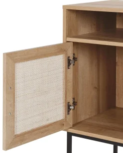 Mesa De Cabeceira Com 1 Porta Em Madeira Clara Pasco