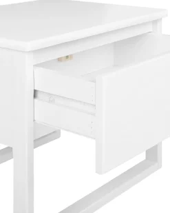 Mesa De Cabeceira De Madeira Pinho Branca Giulia