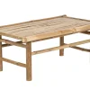 Mesa De Centro Em Bambu Claro 80 X 45 Cm Todi