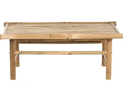 Mesa De Centro Em Bambu Claro 80 X 45 Cm Todi