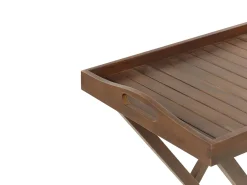 Mesa De Centro Em Madeira Escura De Acacia Amantea