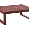 Mesa De Centro Madeira De Acacia Certificada Vermelha Escura 90 X 75 Cm Timor Ii
