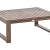 Mesa De Centro Madeira De Acacia Certificada Escura 90 X 75 Cm Timor Ii