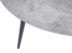 Mesa De Centro Preta Com Efeito De Betao Cinzento Effie