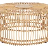 Mesa De Centro Redonda Para Jardim Em Rattan Natural 85 Cm Randazzo