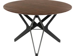 Mesa De Jantar Castanho Escuro E Preto 120 Alure