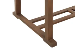 Mesa De Jantar De Jardim Extensivel Em Madeira Escura De Acacia 160/220 X 90 Cm Amantea
