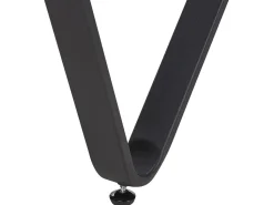 Mesa De Jantar Em Efeito De Betao E Preta 180 X 90 Cm Bandura