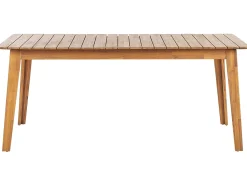 Mesa De Jantar Em Madeira De Acacia Clara 180 X 90 Cm Fornelli