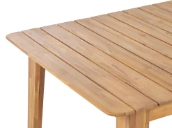 Mesa De Jantar Em Madeira De Acacia Clara 180 X 90 Cm Fornelli