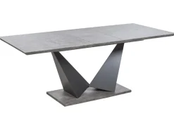 Mesa De Jantar Extensivel Em Efeito De Betao 160/200 X 90 Cm Alcantra