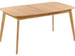 Mesa De Jantar Extensivel Castanha Clara 150/190 X 90 Cm Madox