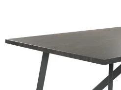 Mesa De Jantar Preto 140 X 80 Cm Annika