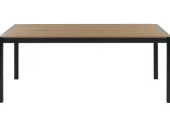 Mesa De Jardim Castanha Clara E Preta 180 X 90 Cm Vernio