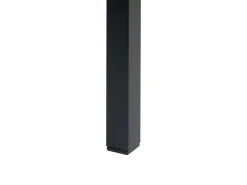 Mesa De Jardim Castanha Clara E Preta 180 X 90 Cm Vernio