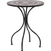 Mesa De Jardim Em Metal O 60 Cm Preta Cariati