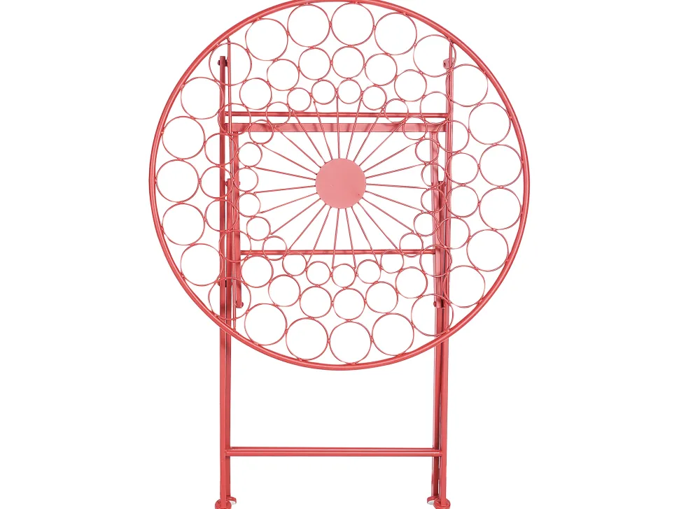 Mesa De Jardim Em Metal Vermelho O 70 Cm Scario