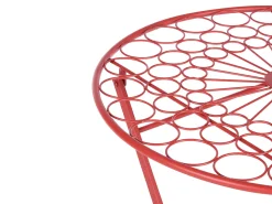 Mesa De Jardim Em Metal Vermelho O 70 Cm Scario