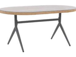 Mesa De Jardim Em Rattan 160 X 94 Cm Aliano