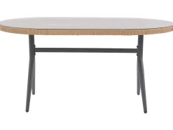 Mesa De Jardim Em Rattan 160 X 94 Cm Aliano