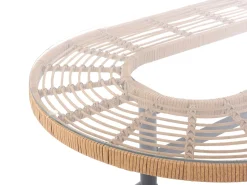 Mesa De Jardim Em Rattan 160 X 94 Cm Aliano