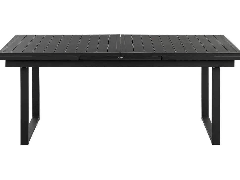 Mesa De Jardim Extensivel Preta 180/240 X 90 Cm Valcanetto