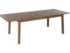 Mesa De Jardim Extensivel Em Madeira De Acacia Escura 180/240 X 100 Cm Cesana