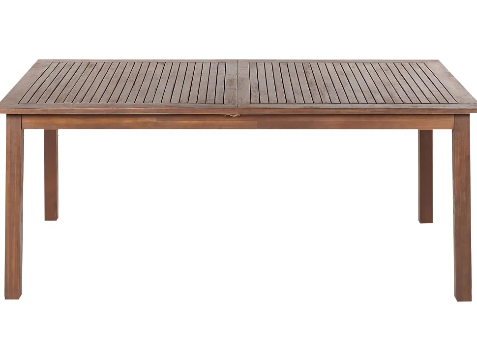 Mesa De Jardim Extensivel Em Madeira De Acacia Escura 180/240 X 100 Cm Cesana