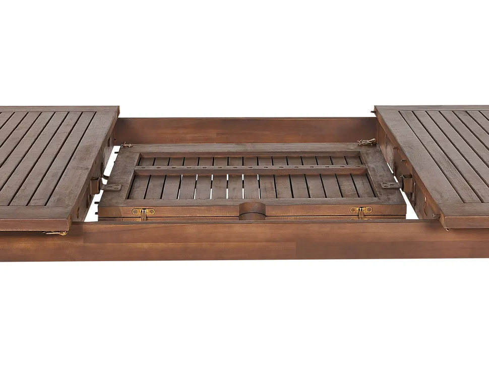 Mesa De Jardim Extensivel Em Madeira De Acacia Escura 180/240 X 100 Cm Cesana