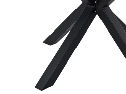 Mesa De Jardim Redonda Em Aluminio Preto 120 Cm Maletto