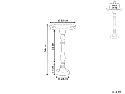 Mesa De Metal Dourado Timaru