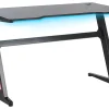 Mesa Gaming Preta Com Iluminação Led Rgb 120 X 60 Cm Darfur