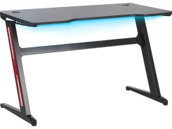 Mesa Gaming Preta Com Iluminação Led Rgb 120 X 60 Cm Darfur