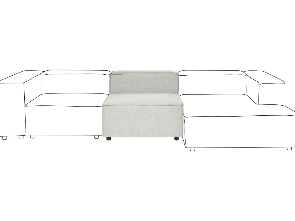 Modulo De Cadeira De 1 Lugar Em Linho Cinzento Aprica