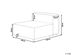 Modulo De Cadeira De 1 Lugar Em Linho Cinzento Aprica