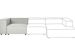 Modulo De Canto Com 1 Lugar Em Linho Cinzento Aprica