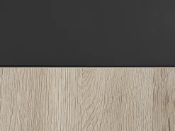 Movel De Casa De Banho E Espelho Castanho Claro E Preto 100 Cm Teruel