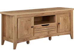 Movel De Tv Com 1 Gaveta E 2 Portas Em Madeira Clara Agora