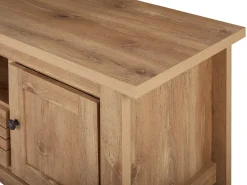 Movel De Tv Com 1 Gaveta E 2 Portas Em Madeira Clara Agora