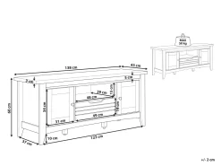 Movel De Tv Com 1 Gaveta E 2 Portas Em Madeira Clara Agora